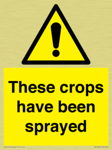 These crops have been sprayed